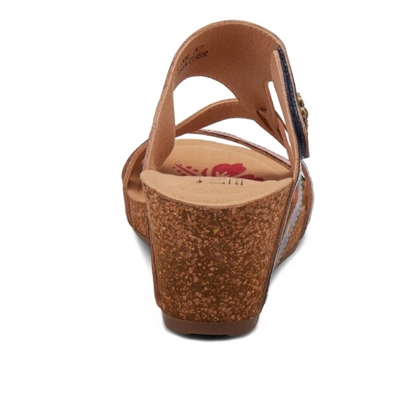 L’Atiste Swan Sandal in Navy Multi NWOB Size 40 EU US 9 - Picture 4 of 14